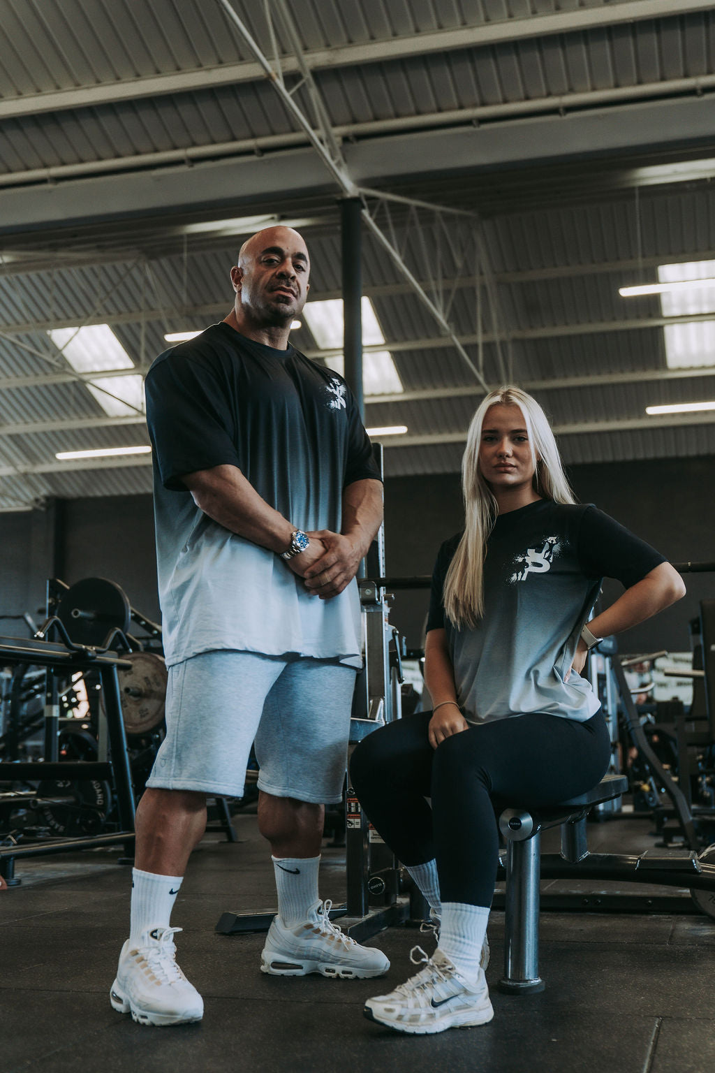 Ombre Tshirt in Black