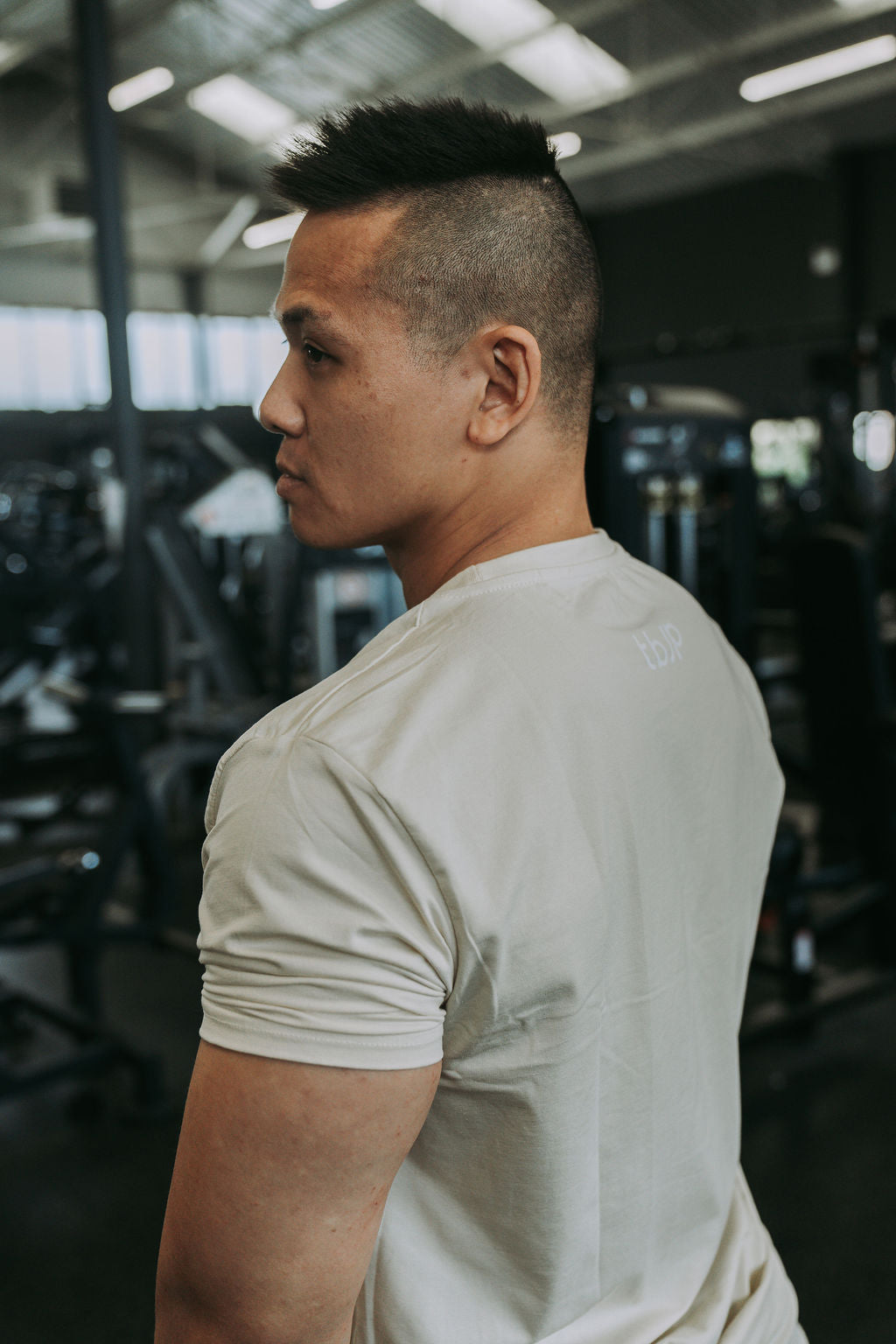 Repeat Logo Tshirt in Cream