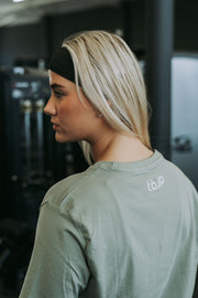 X Graphic Tshirt in Sage Green