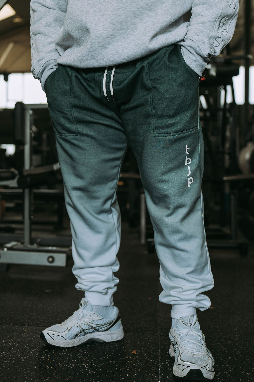 Ombre Joggers In Green