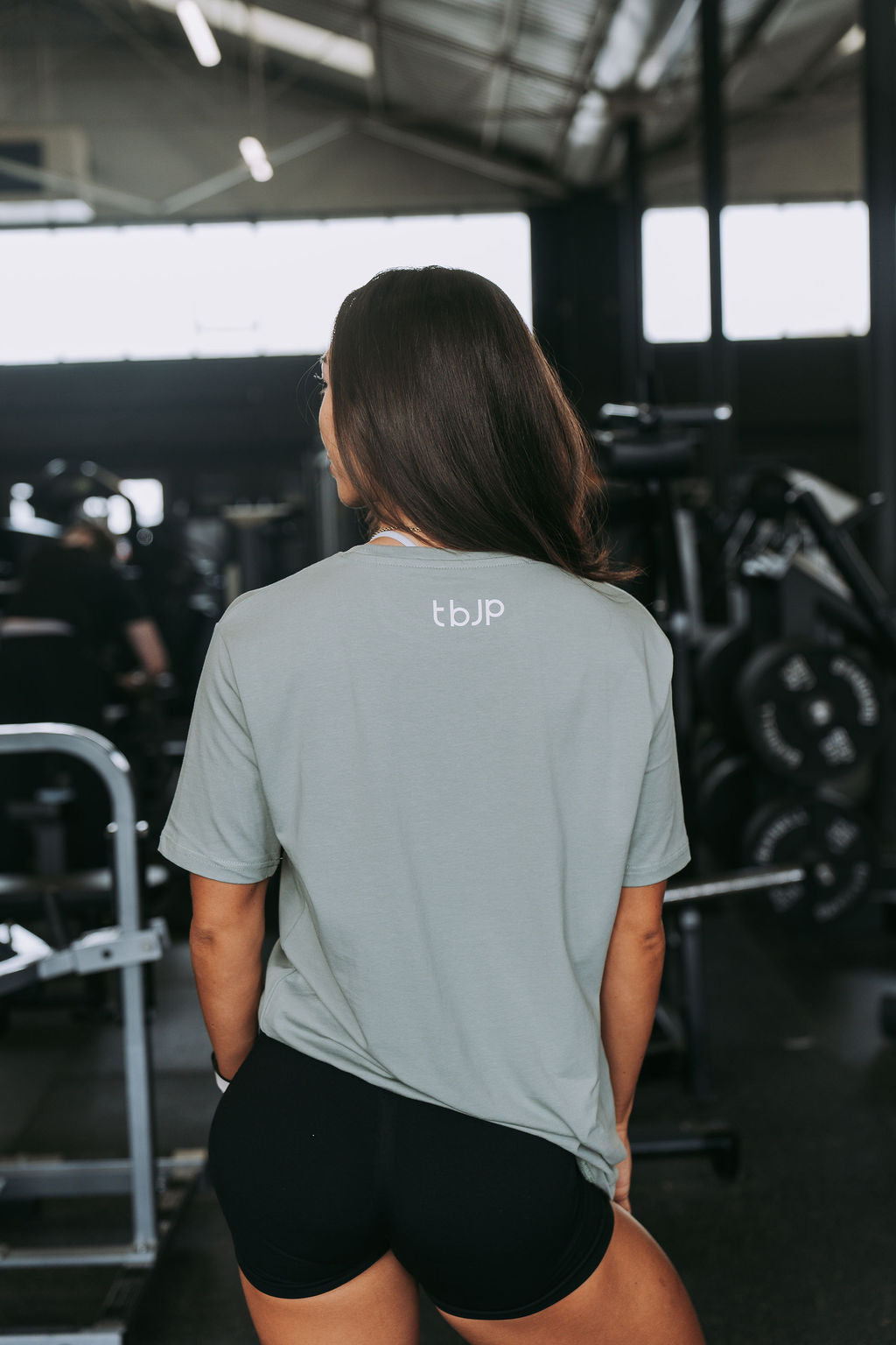 Repeat Logo Tshirt in Sage Green