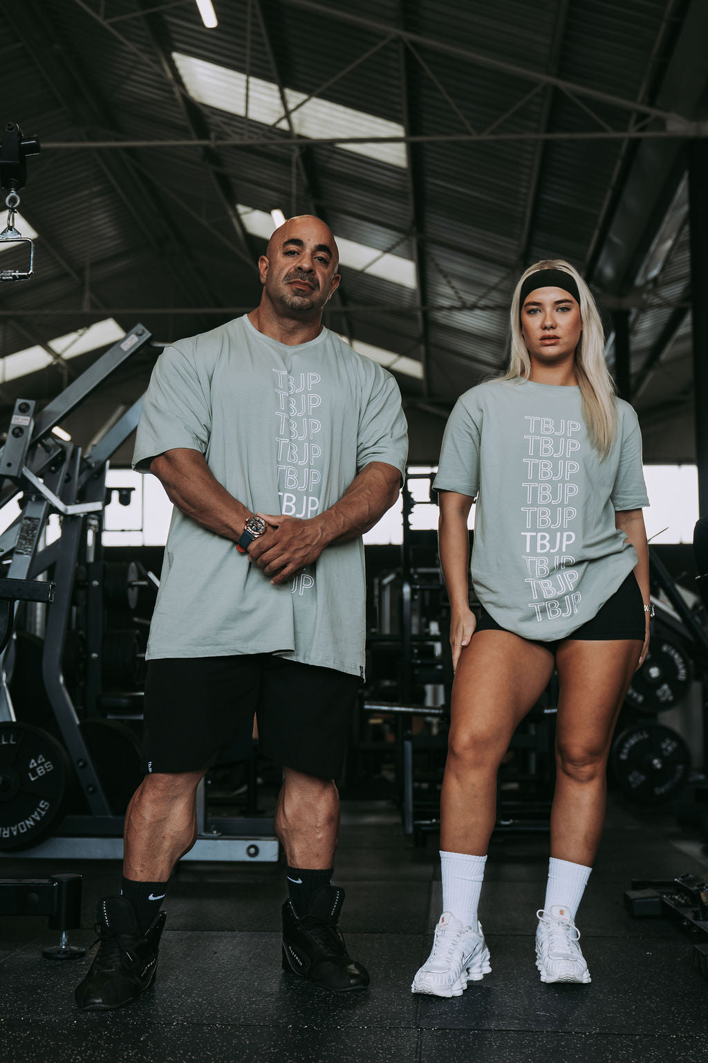 Repeat Logo Tshirt in Sage Green