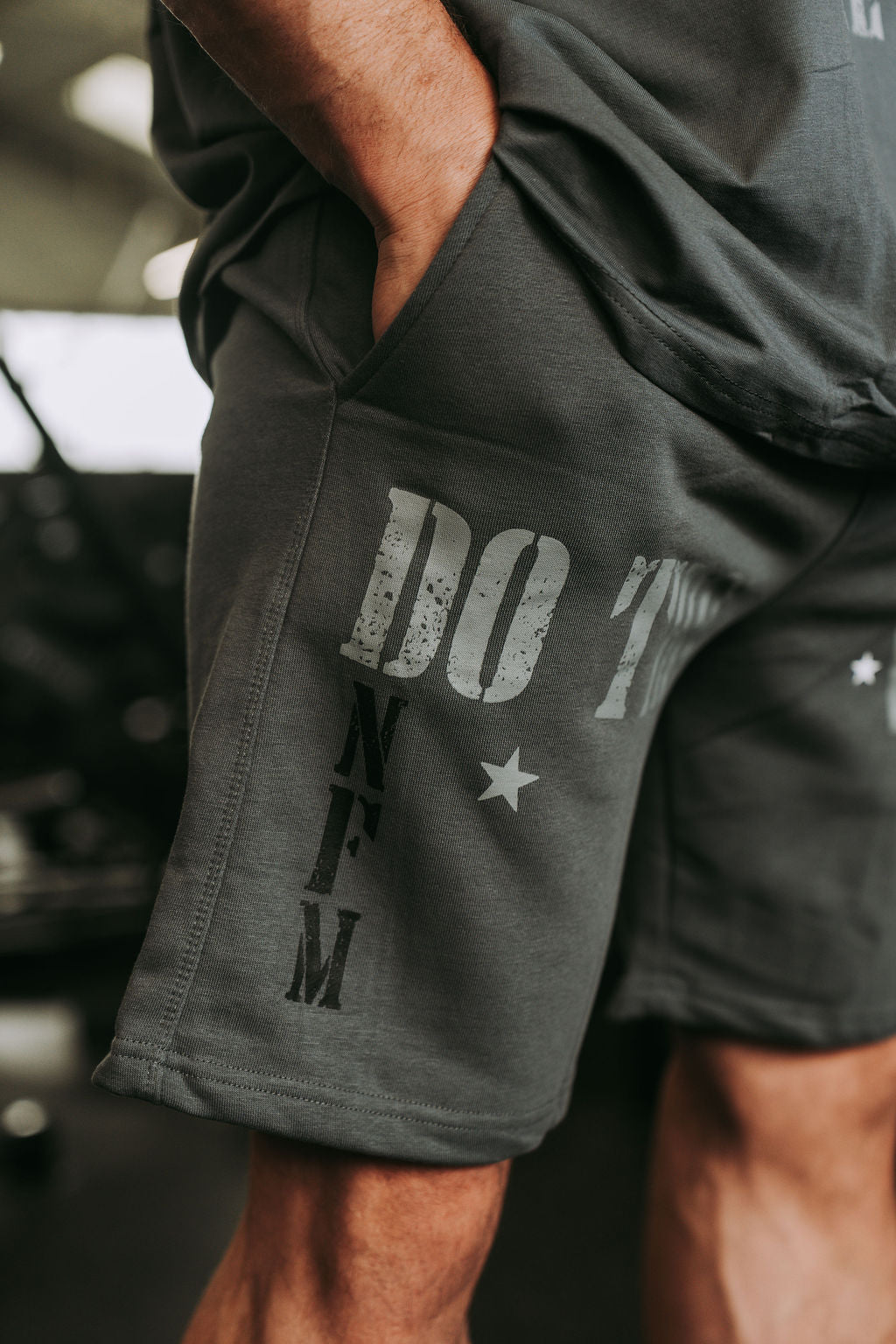 Do The Work Shorts in Grey