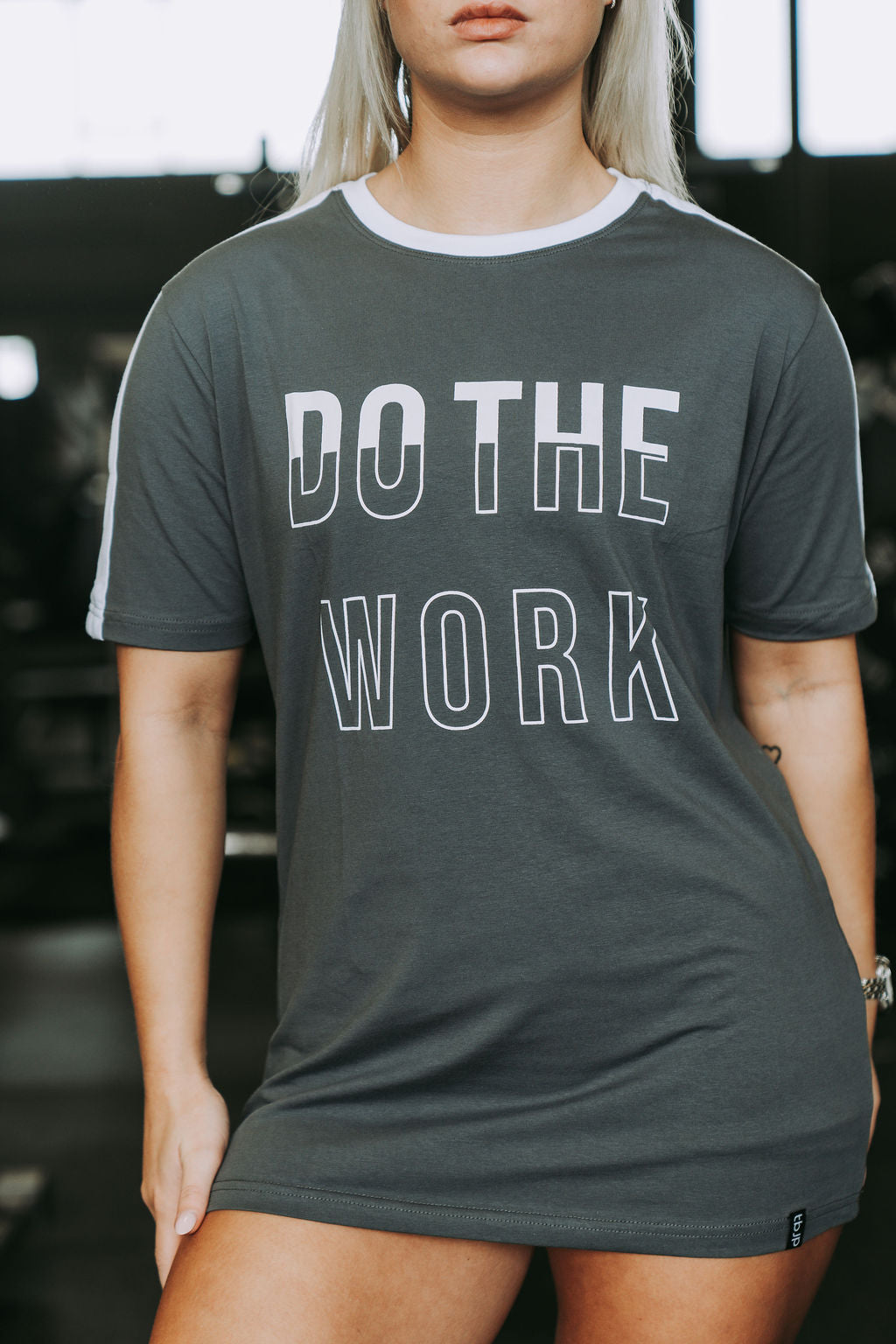 Do The Work Tshirt in Smokey Blue