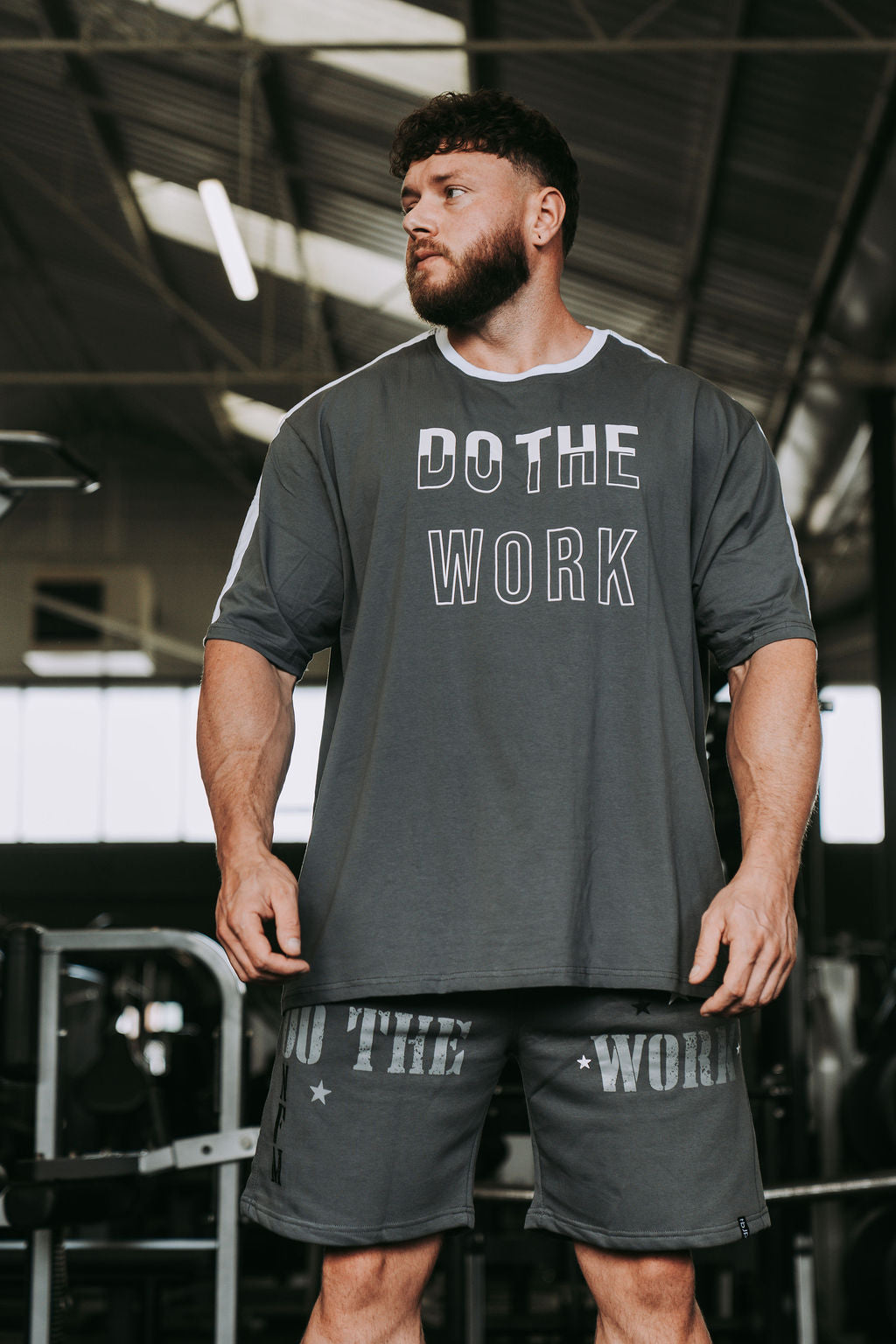 Do The Work Tshirt in Smokey Blue