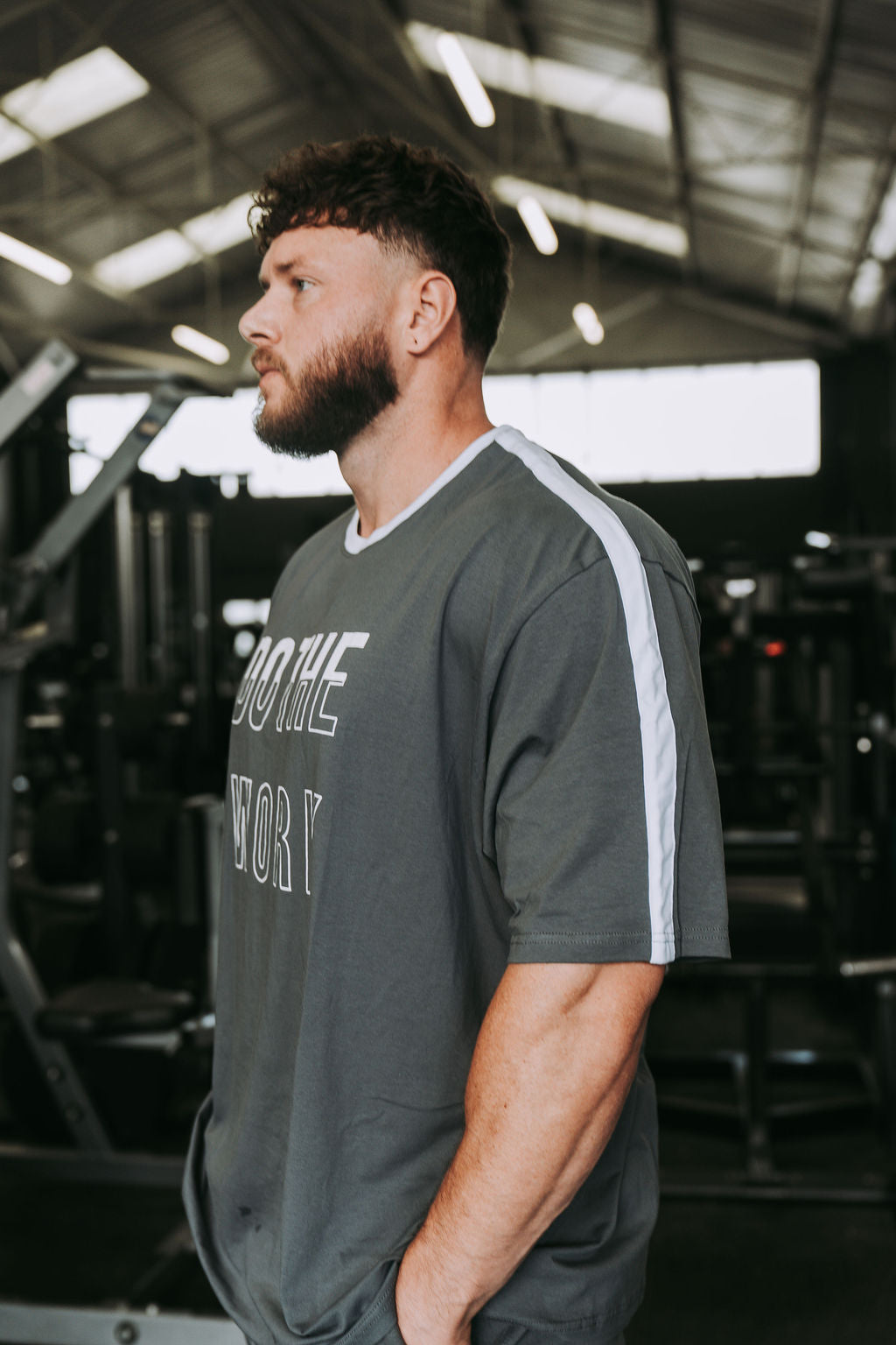 Do The Work Tshirt in Smokey Blue