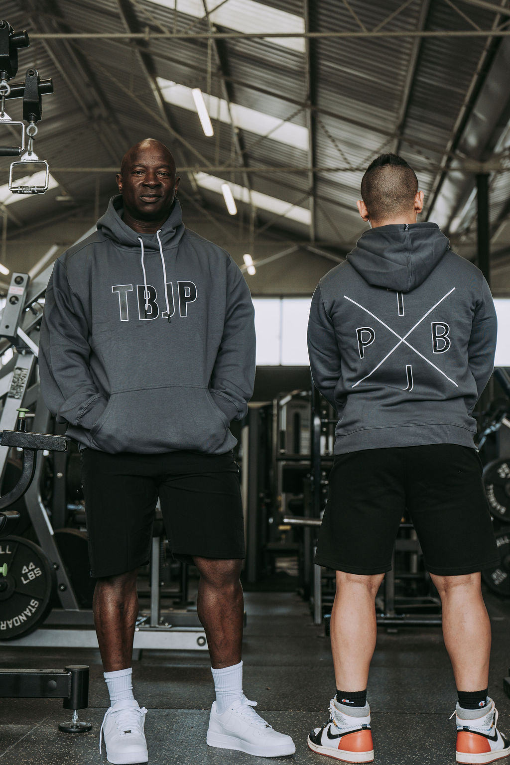 X Graphic Hoodie in Grey