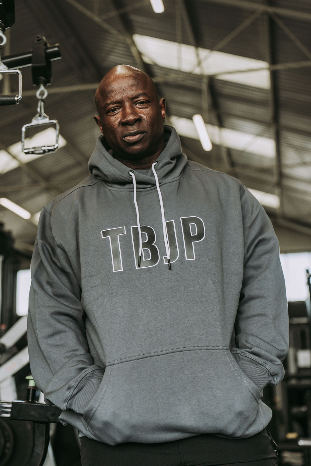 X Graphic Hoodie in Grey