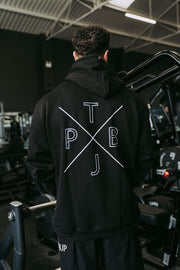 X Graphic Hoodie in Black