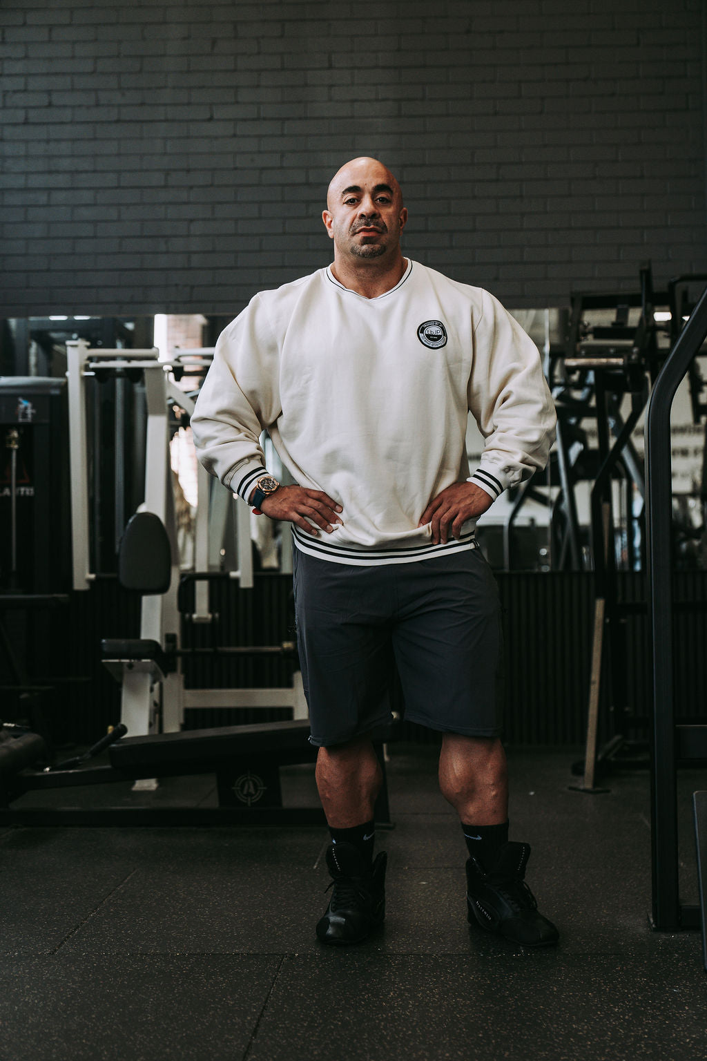 Varsity Sweater in Cream