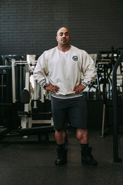 Varsity Sweater in Cream
