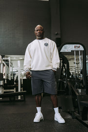 Varsity Sweater in Cream