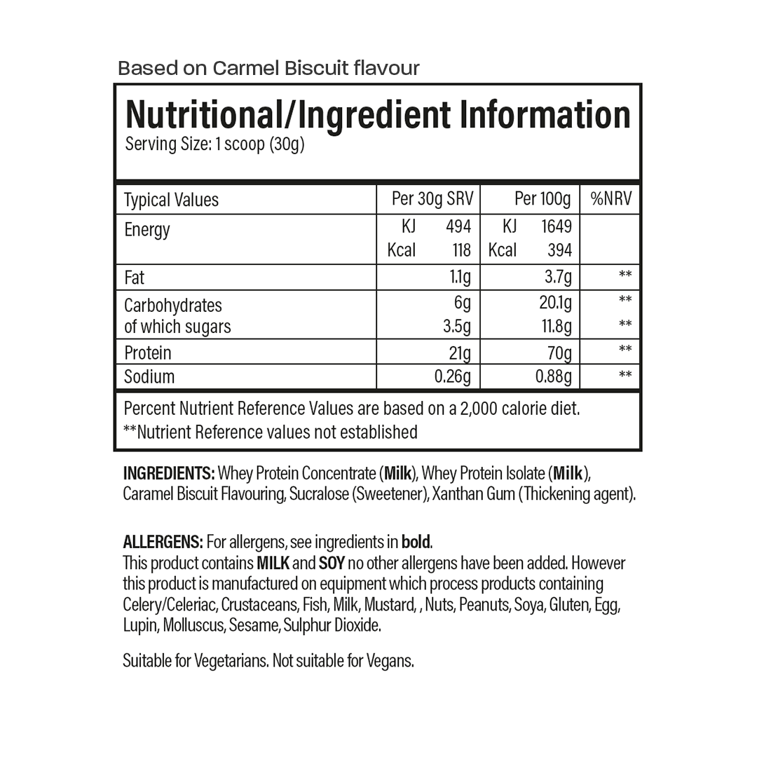 Performance Protein 2kg - Caramel Biscuit flavor protein powder by tbJP