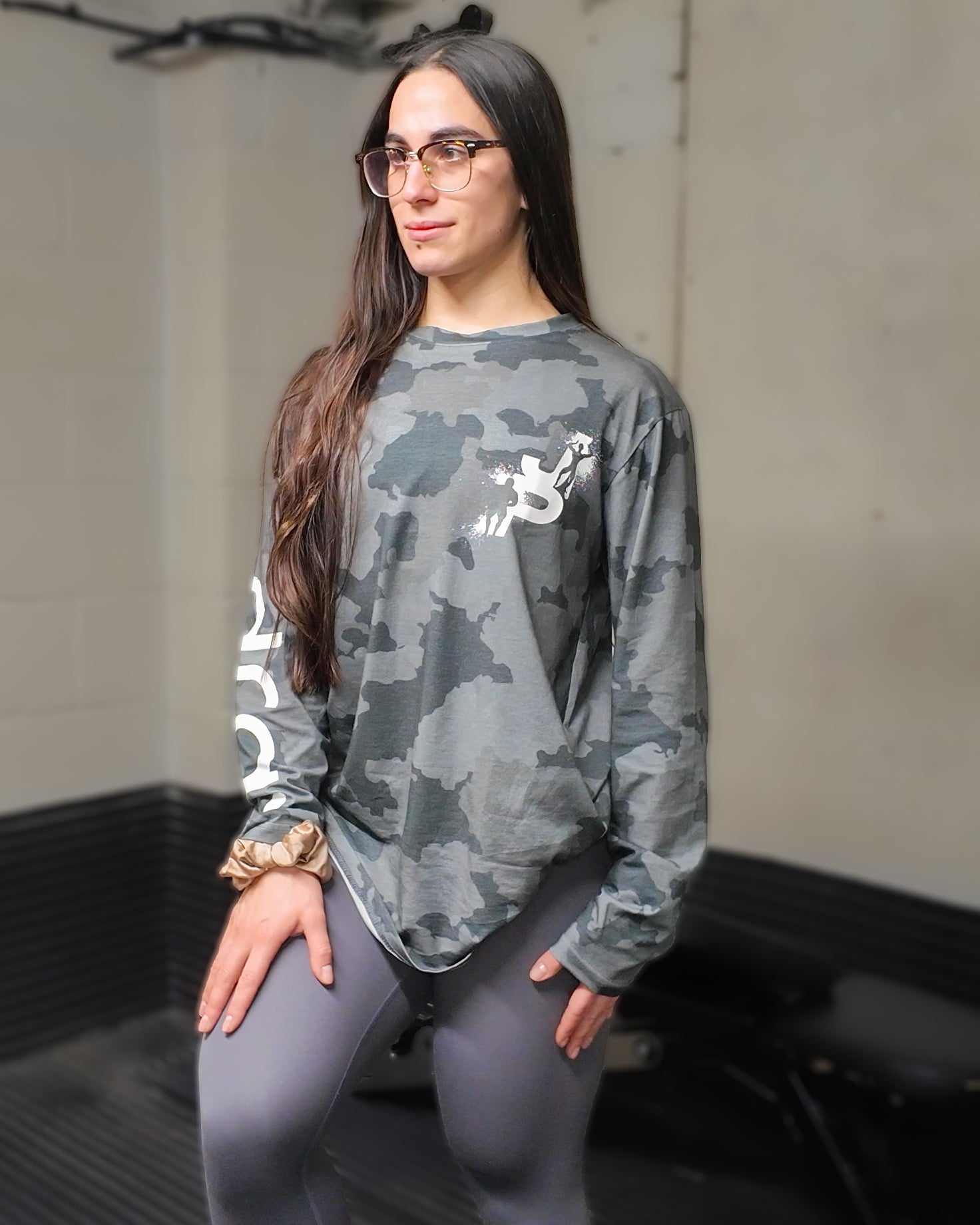 Long Sleeved Camo Top