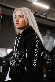 Black & White Contrast Hoodie