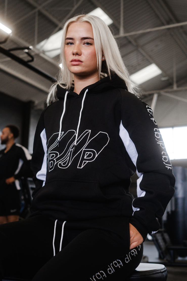 Black & White Contrast Hoodie