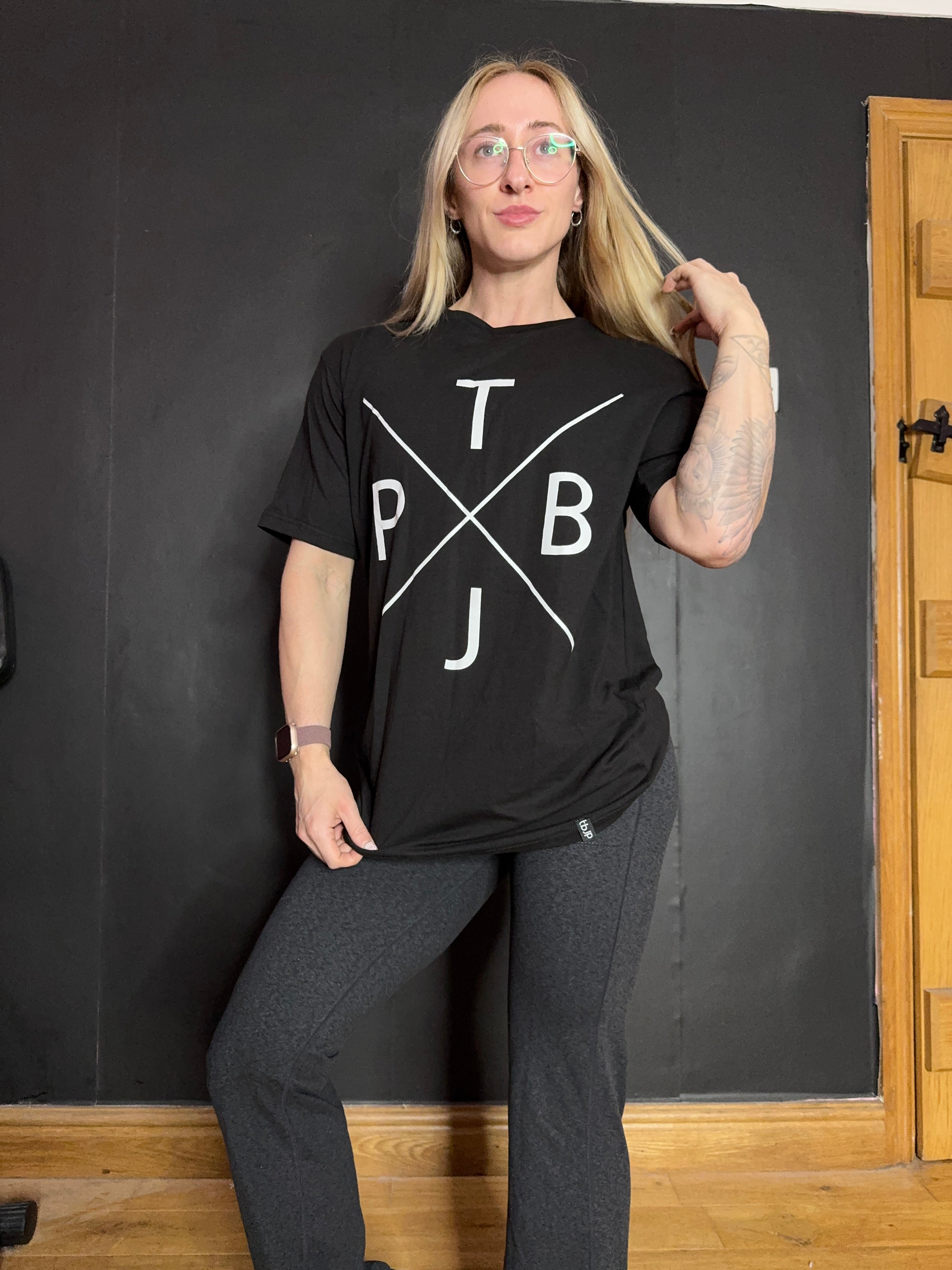 X Graphic Tshirt in Black