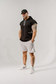 Do What Other Wont Sleeveless Hoodie in Black