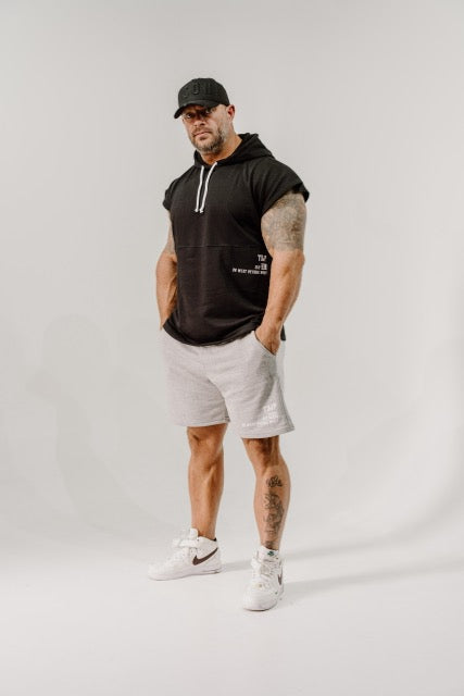 Do What Other Wont Sleeveless Hoodie in Black